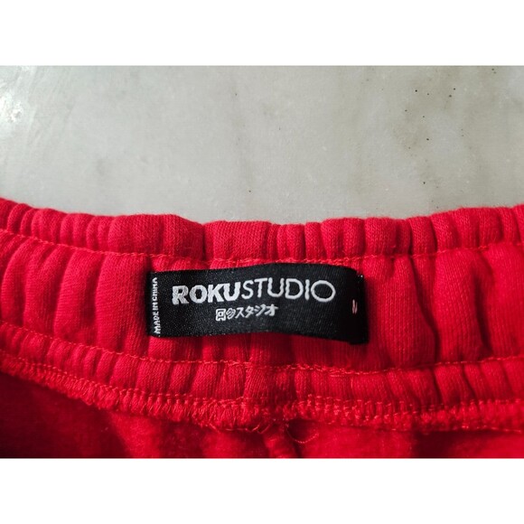 Roku Studio Women's Tear Sweatpants Joggers Red Size Medium - Picture 4 of 10